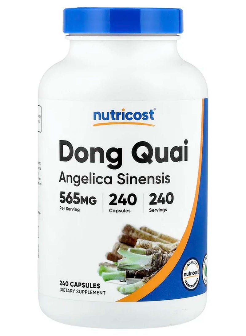 مكمل غذائي حشيشة الملاك الصينية ، 565 ملجم ، 240 كبسولة - Image 1